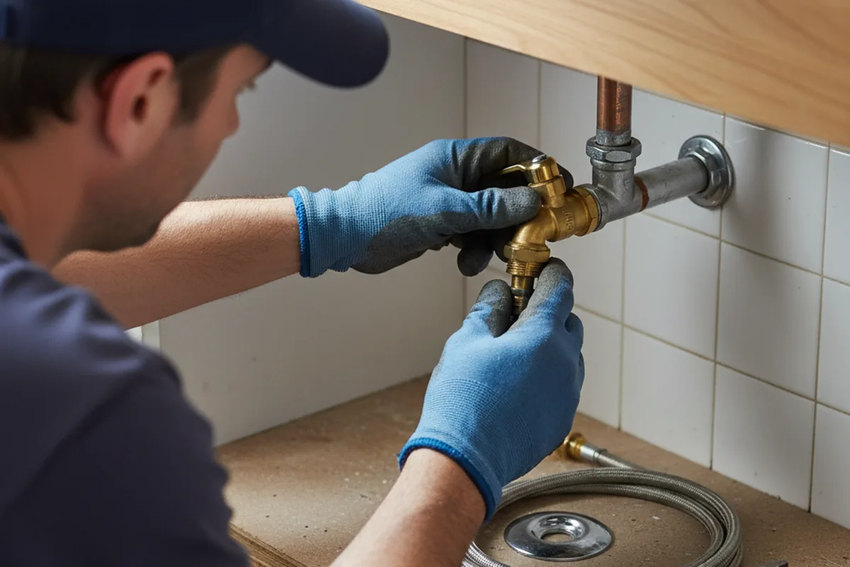 Shutoff valve and fitting work during Faucet and Fixture Repair in Lake Grove
